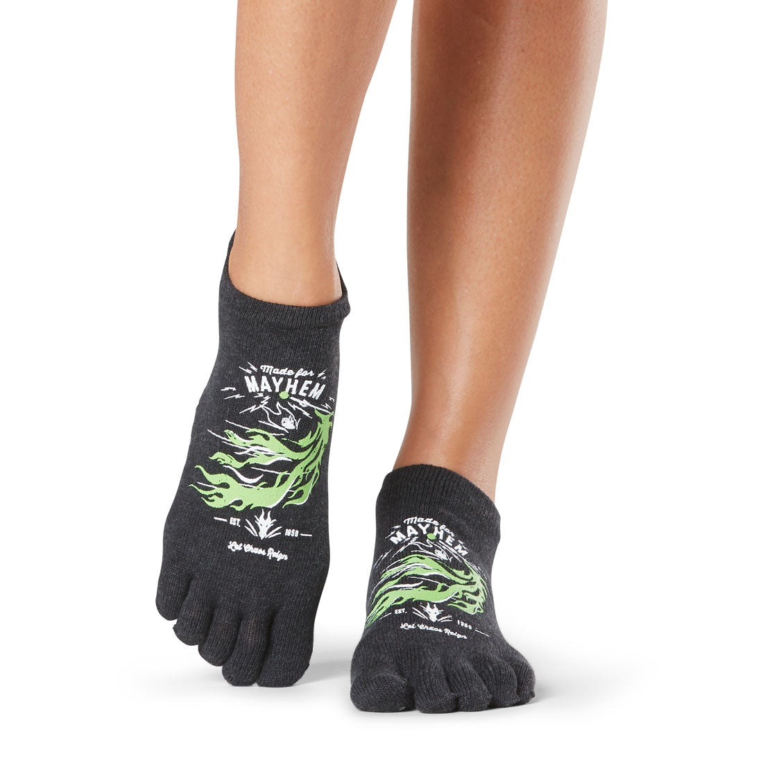 ToeSox Full Toe Low Rise - Grip Socks In Holiday Wonder Mickey Mouse - NG  Sportswear International LTD