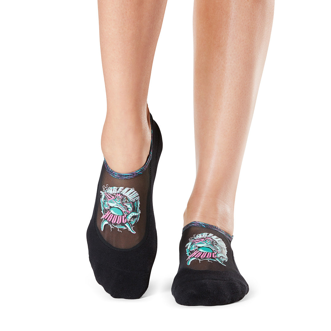 Disney Tavi Noir Maddie Grip Socks - Sheer Top - Pilates, Barre