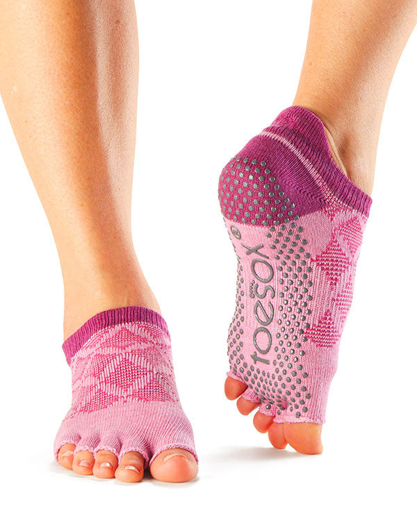 ToeSox Full Toe Low Rise - Grip Socks In Black Iris - NG